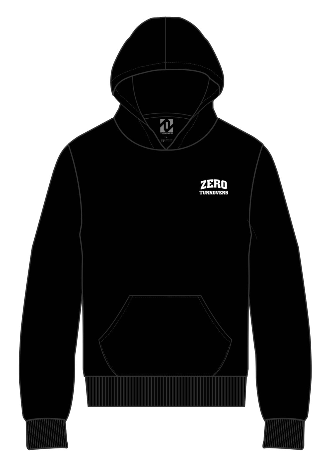 Signature Big Logo Pullover Hoodie Blk/Wh – zeroturnovers